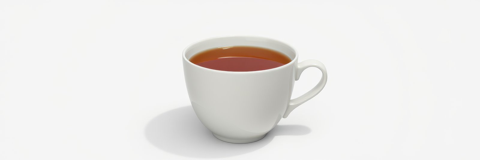 Warm beverage in a white cup placed against a minimalistic background for a cozy atmosphere and relaxation